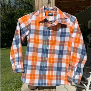 Boys OshKosh plaid Shirt SZ. 7X